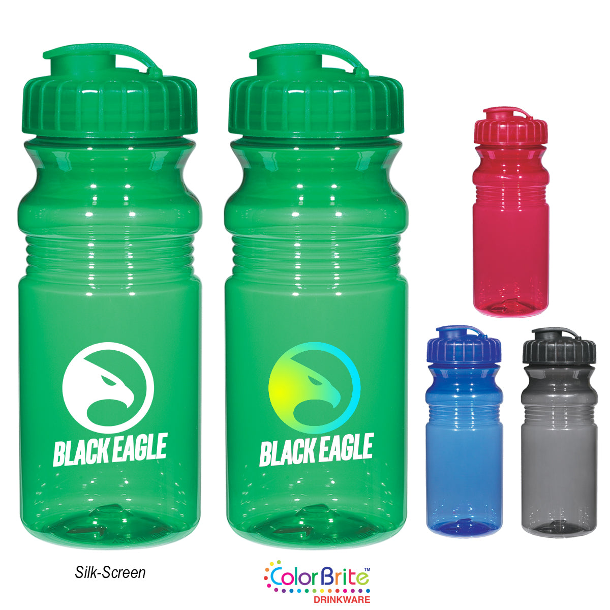 20 Oz. Poly-Clear™ Fitness Bottle With Super Sipper Lid