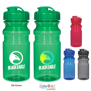 20 Oz. Poly-Clear™ Fitness Bottle With Super Sipper Lid