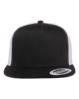 YP Classics Adult Classic Trucker Cap - Black/ White
