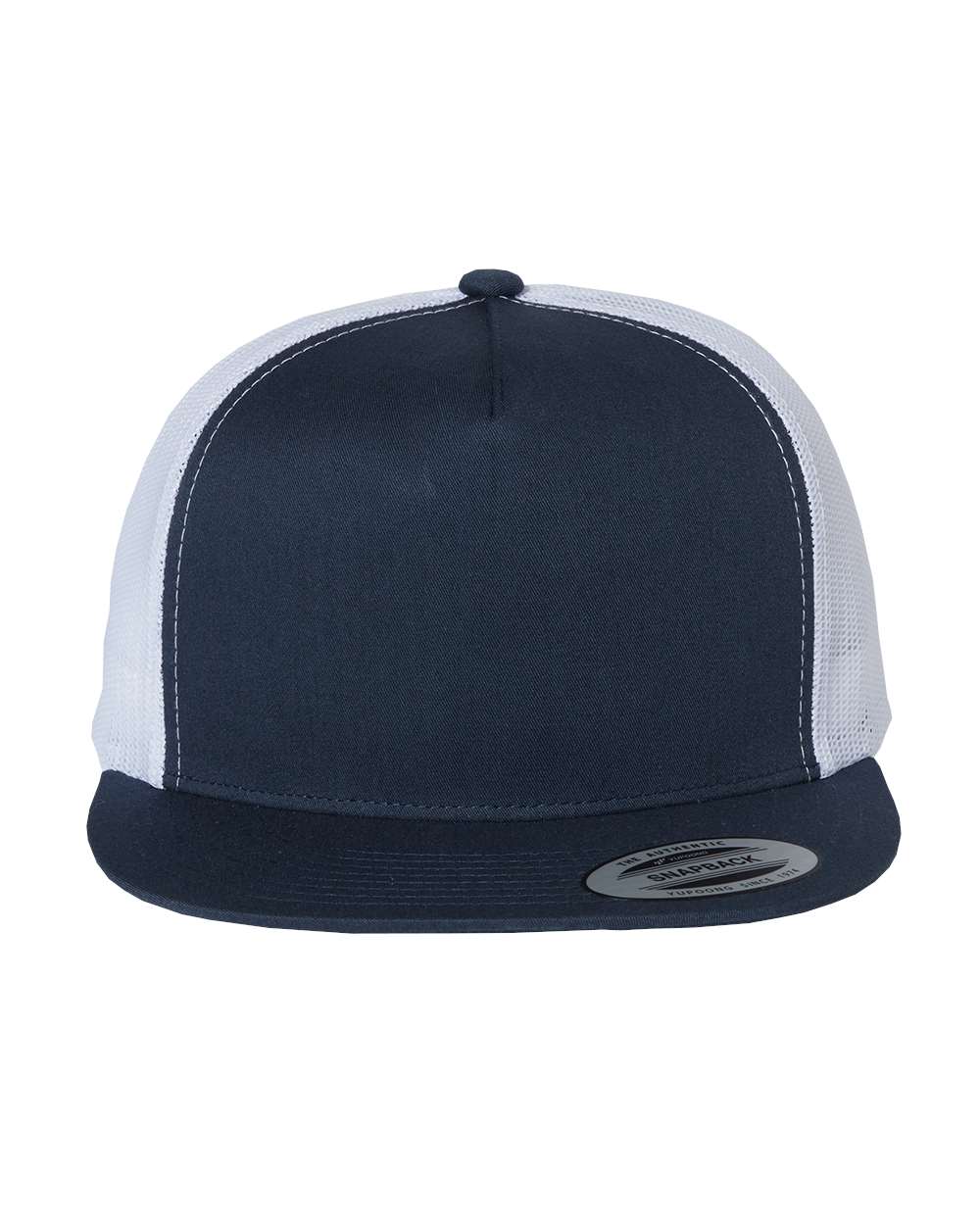 YP Classics Adult Classic Trucker Cap - Navy/ White