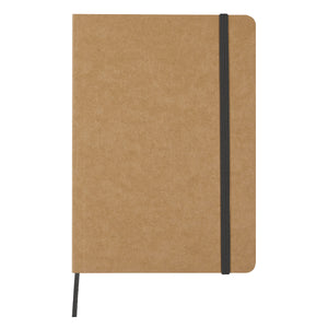 5" x 7" Eco-Inspired Strap Notebook - Black
