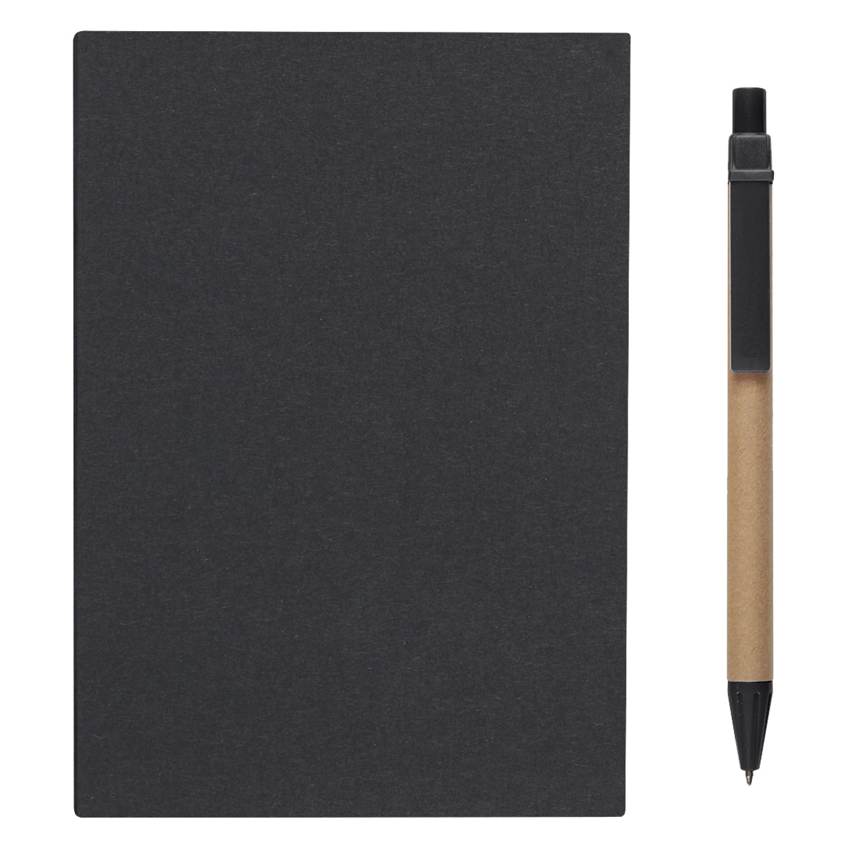 Meeting Mate Notebook With Pen And Sticky Flags - Black