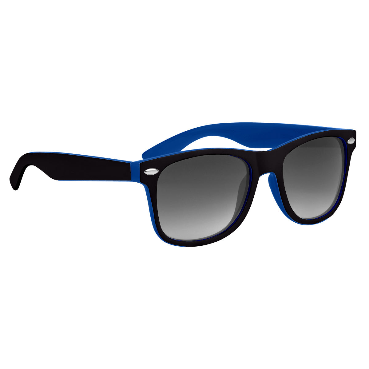 Two-Tone Malibu Sunglasses - Blue With Black