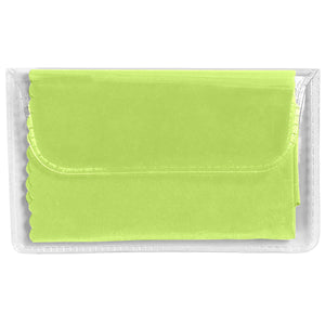 Microfiber Cleaning Cloth In Case - Lime