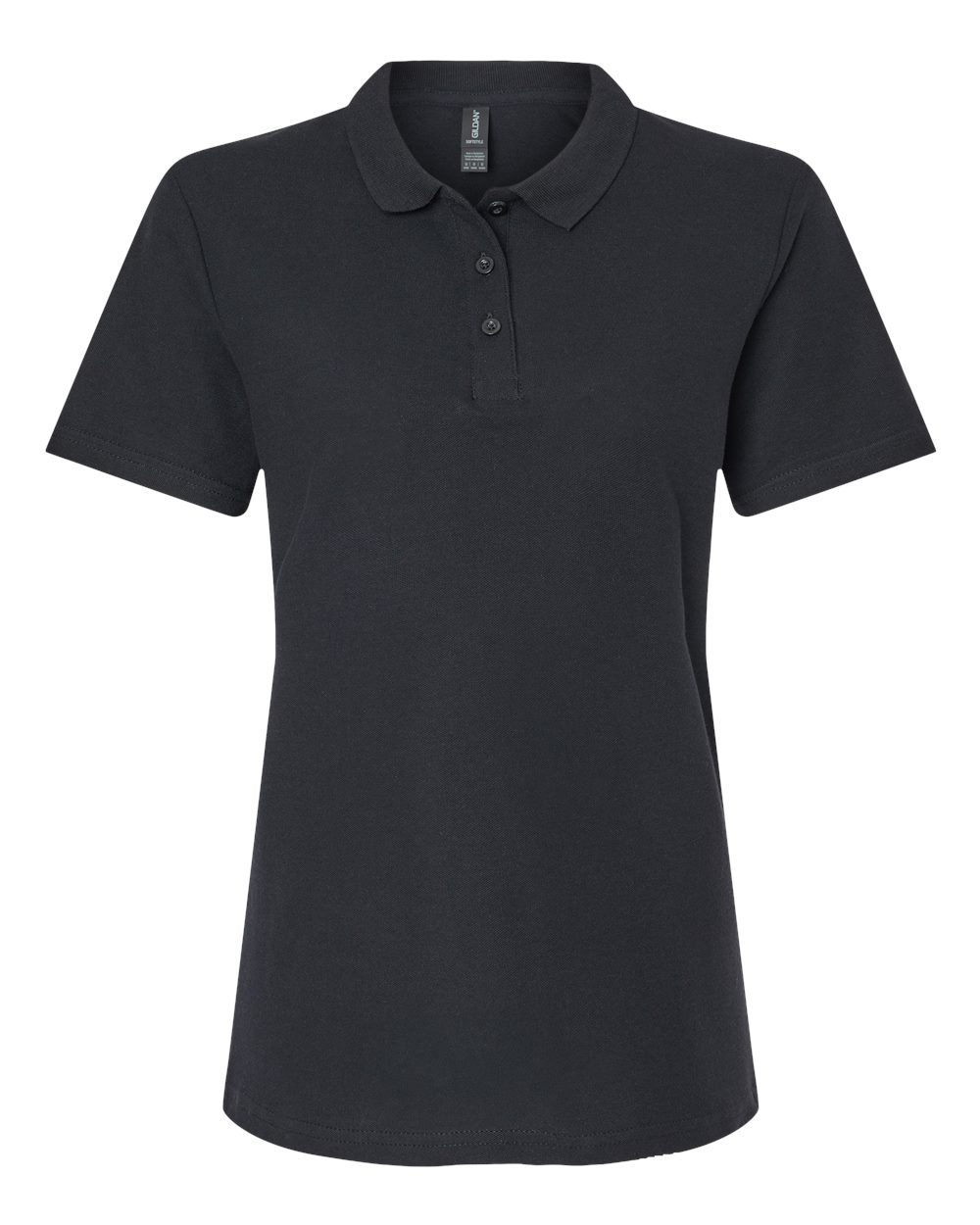Gildan Ladies' Softstyle Double Pique Polo - Black