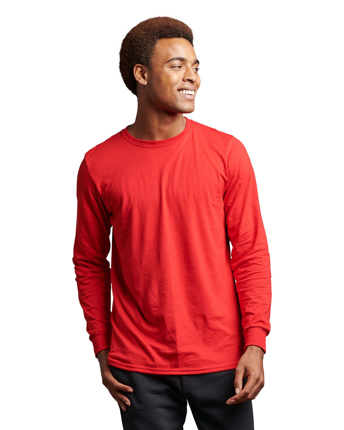 Russell Athletic Unisex Essential Performance Long-Sleeve T-Shirt - True Red