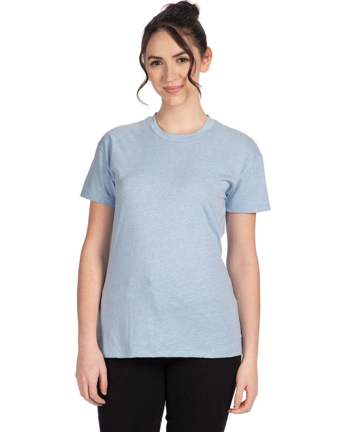 Next Level Apparel Ladies' Relaxed CVC T-Shirt - Hthr Colum Blue