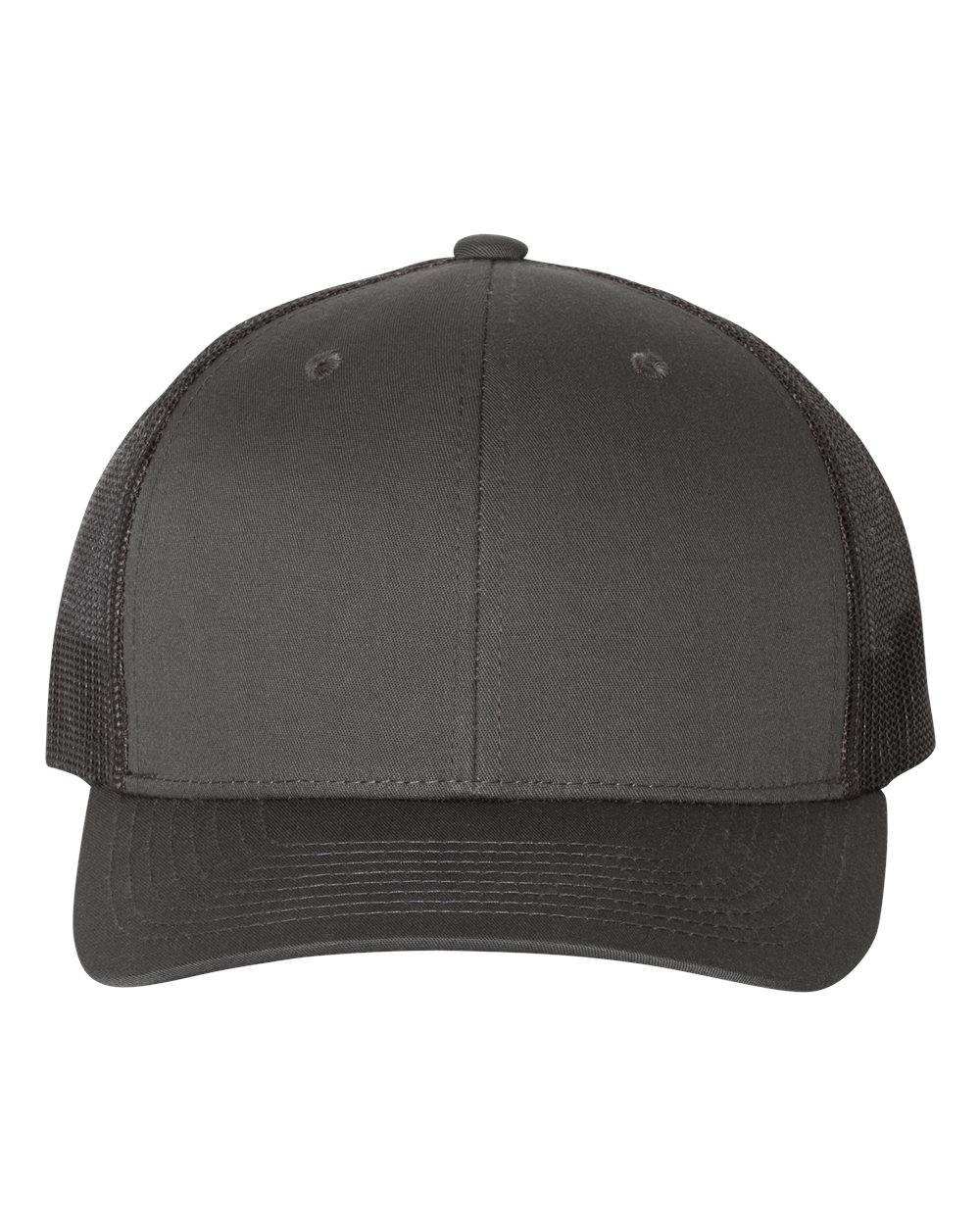 YP Classics Adult Retro Trucker Cap - Charcoal/ Black