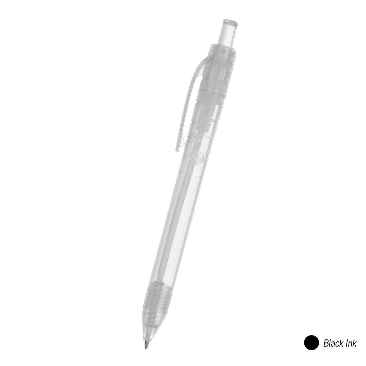 Oasis Bottle-Inspired Pen - Trans Clear With Black