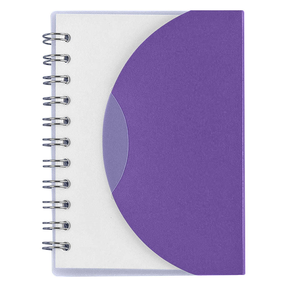 3" x 4" Mini Spiral Notebook - Frost Purple