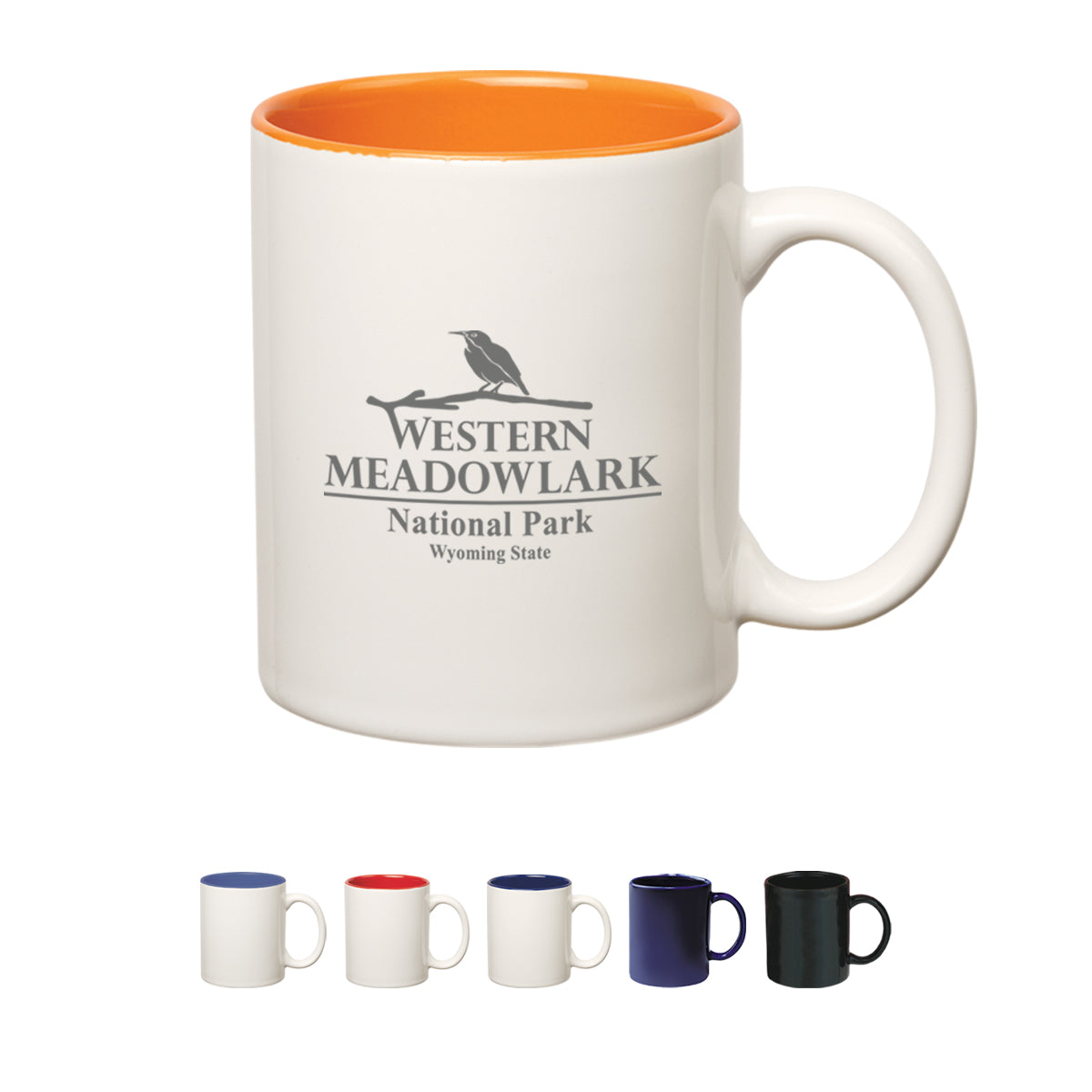 11 Oz. Colored Stoneware Mug - Solid/Two-Tone
