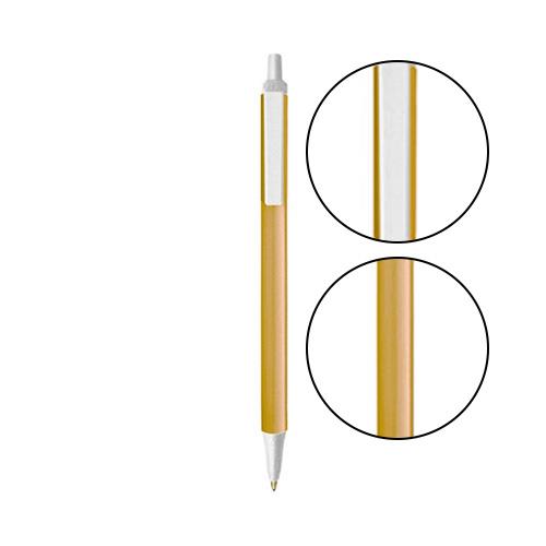 Cream BIC® Clic Stic® Pen - Cream With White