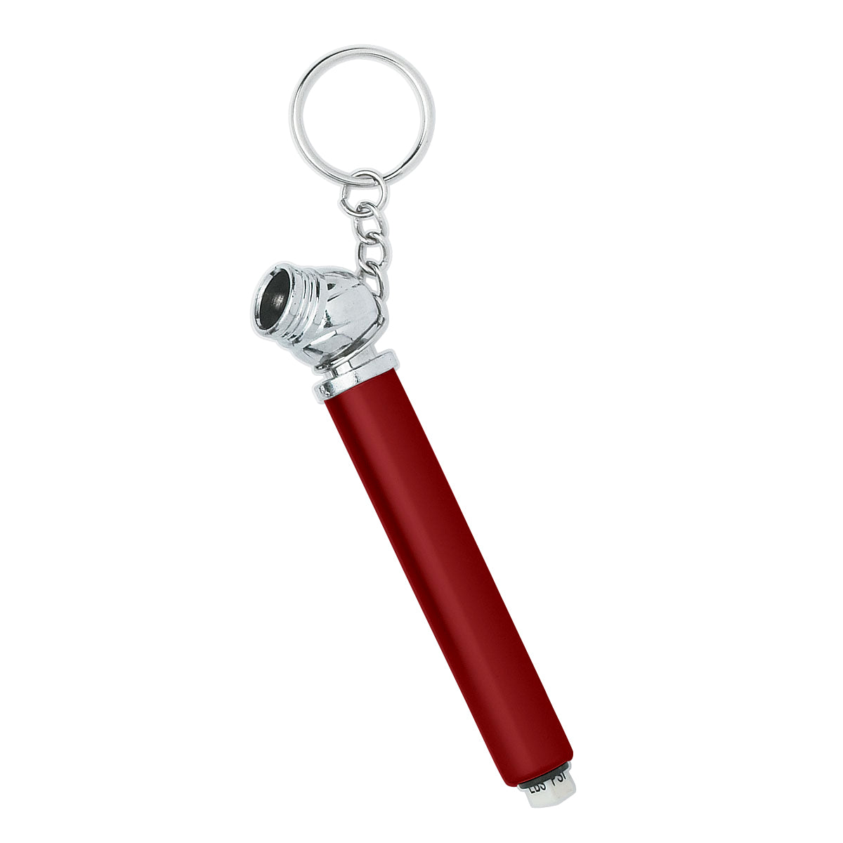 Mini Tire Gauge Key Chain - Metallic Red