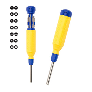 MegaPro Stainless Steel Screwdriver - Yellow With Blue
