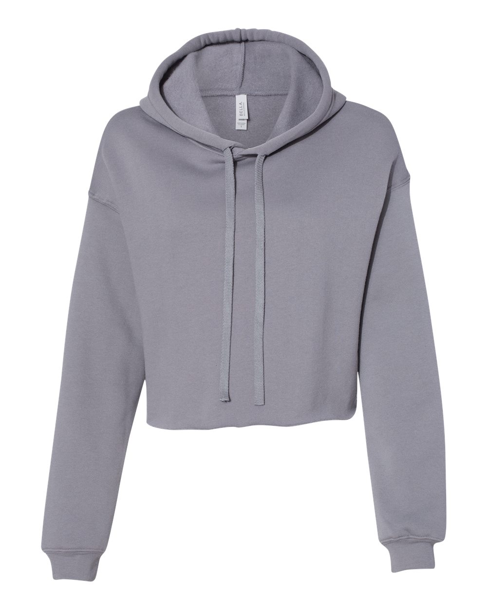 BELLA + CANVAS Ladies' Cropped Fleece Hoodie - Storm