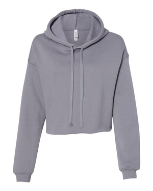 BELLA + CANVAS Ladies' Cropped Fleece Hoodie - Storm