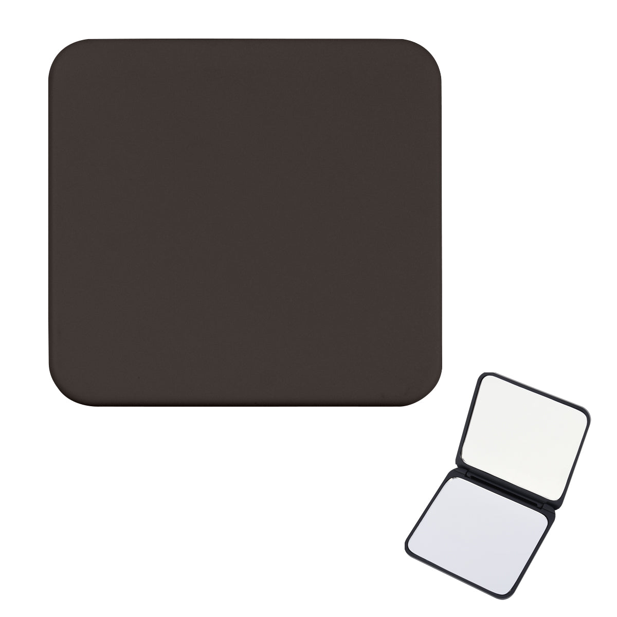 Compact Mirror With Dual Magnification - Black