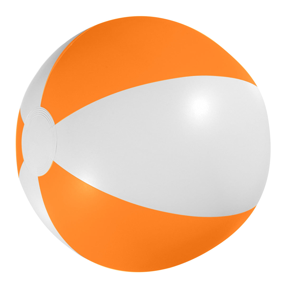 16" Beach Ball - White With Orange