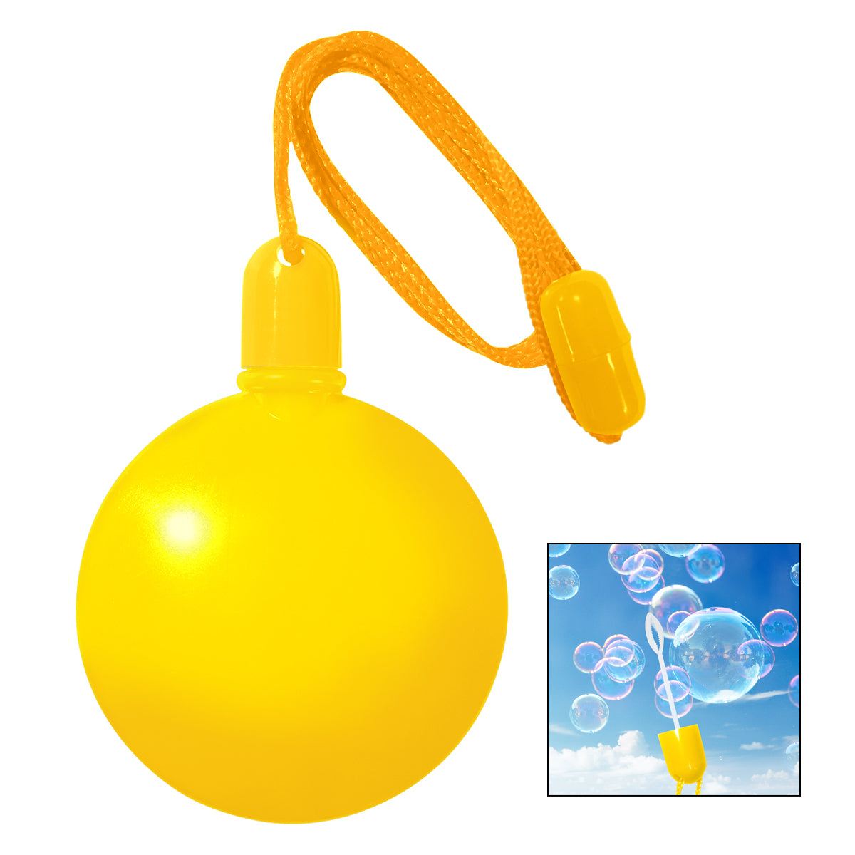 1.33 Oz. Round Bubble Dispenser - Yellow