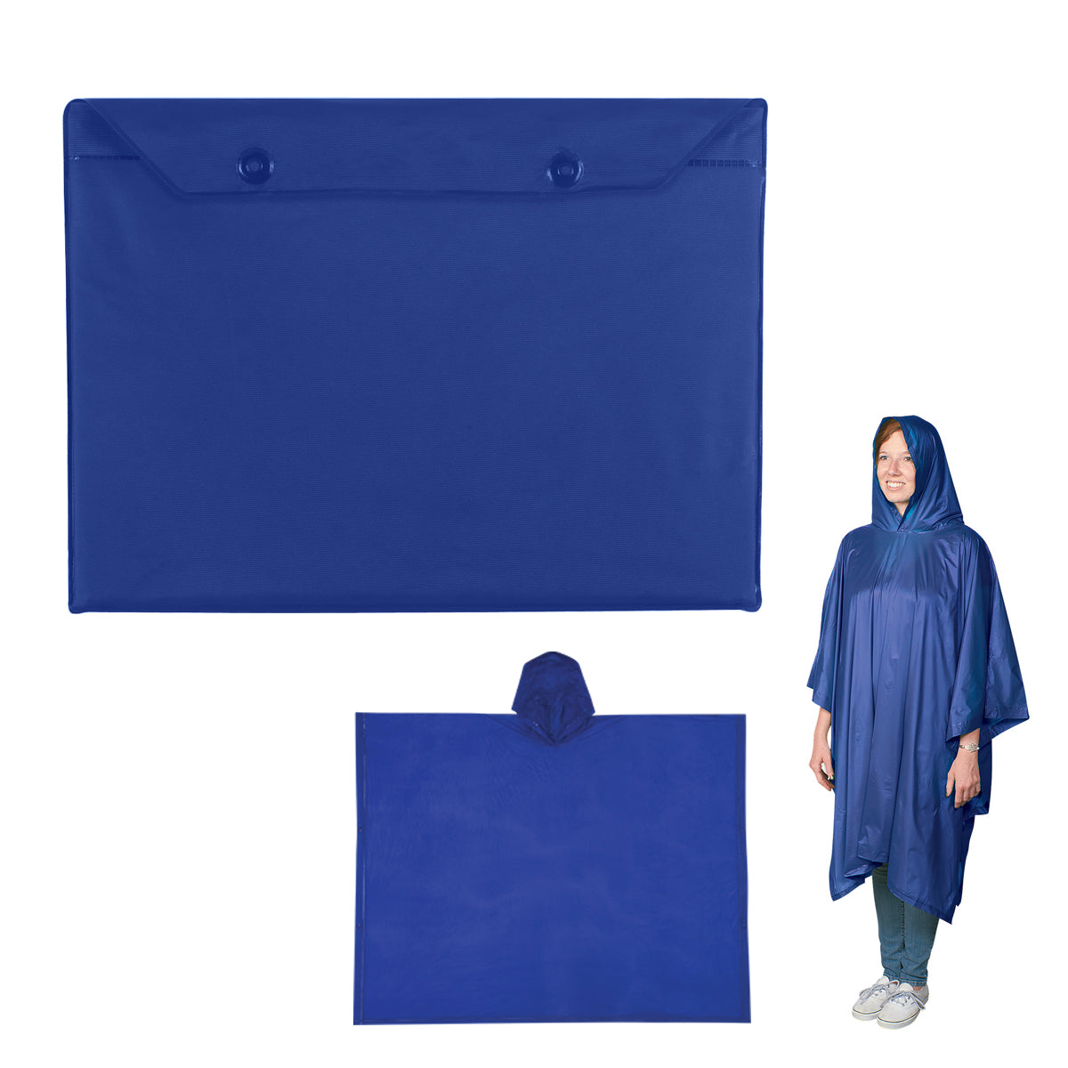 Adult Poncho - Royal Blue