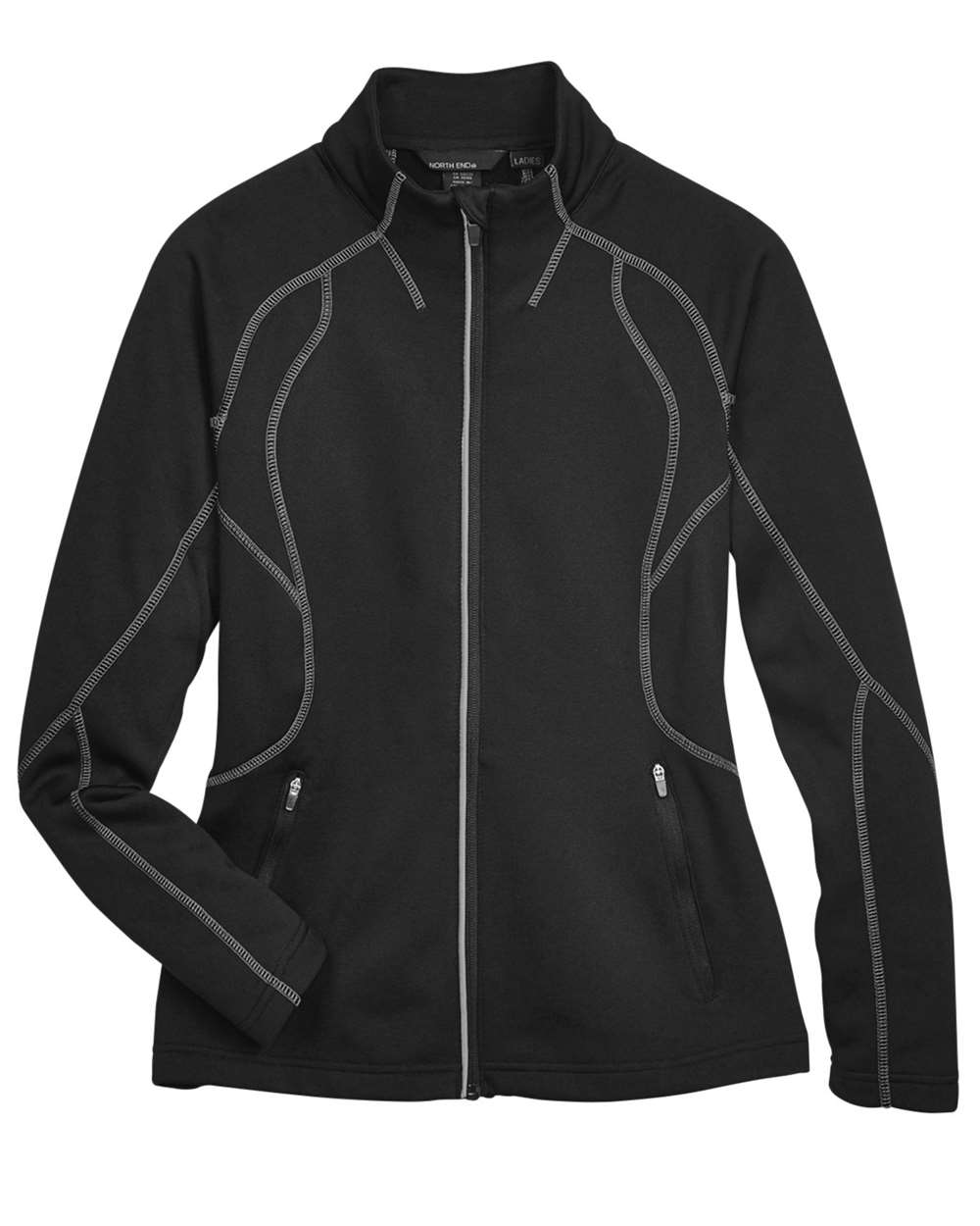 North End Ladies' Gravity Performance Fleece Jacket - Black