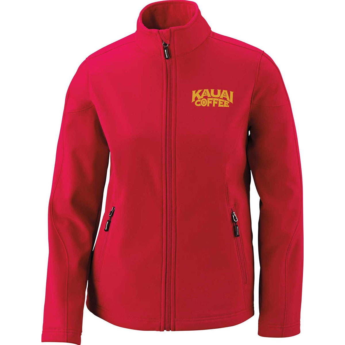 Ladies' Core365 2-Layer Fleece Bonded Soft Shell Jacket - Classic Red