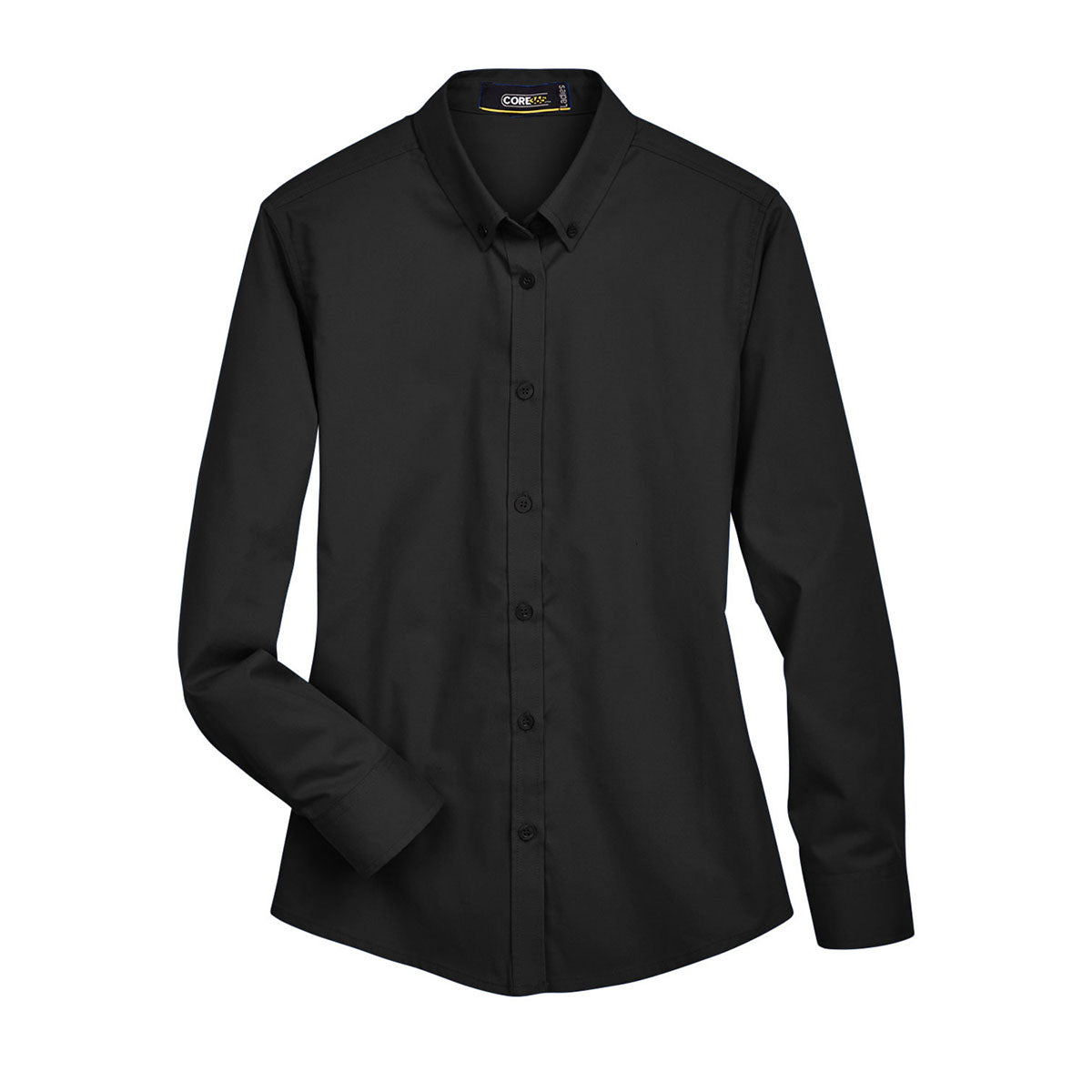 Core 365 Operate Long Sleeve Twill Shirt (Ladies') - Black