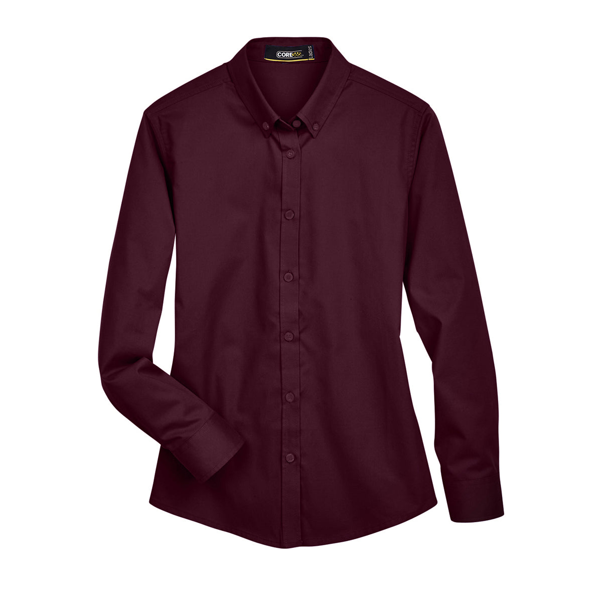 Core 365 Operate Long Sleeve Twill Shirt (Ladies') - Burgundy