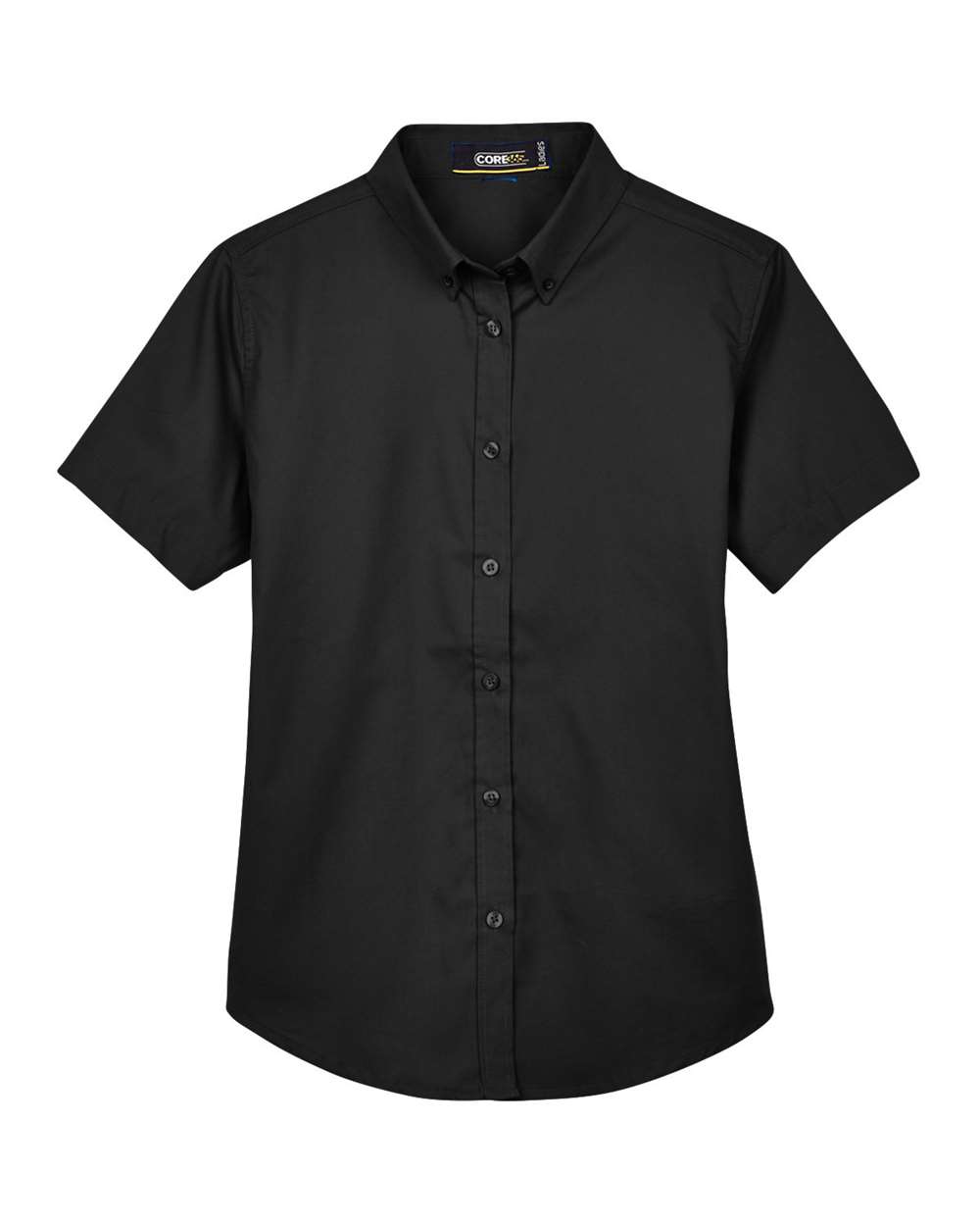 CORE365 Origin Short Sleeve Twill Shirt - Women - Black