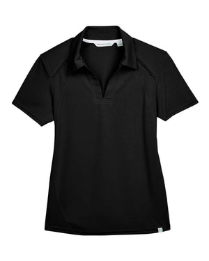 North End Ladies' Recycled Polyester Performance Piqué Polo - Black