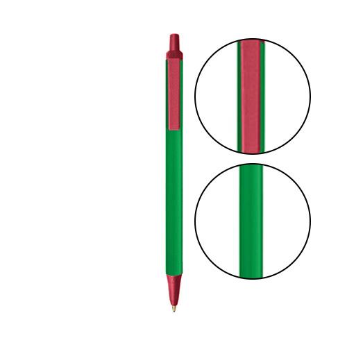 Green BIC® Clic Stic® Pen - Green With Metallic Red
