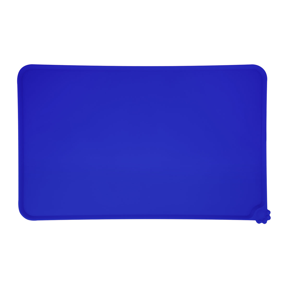 Silicone Pet Food Place Mat - Blue