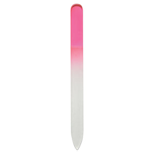 Glass Nail File In Sleeve - Pink