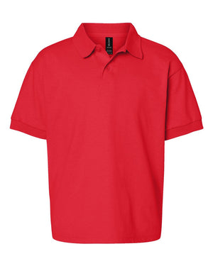 Gildan Youth Jersey Polo - Red