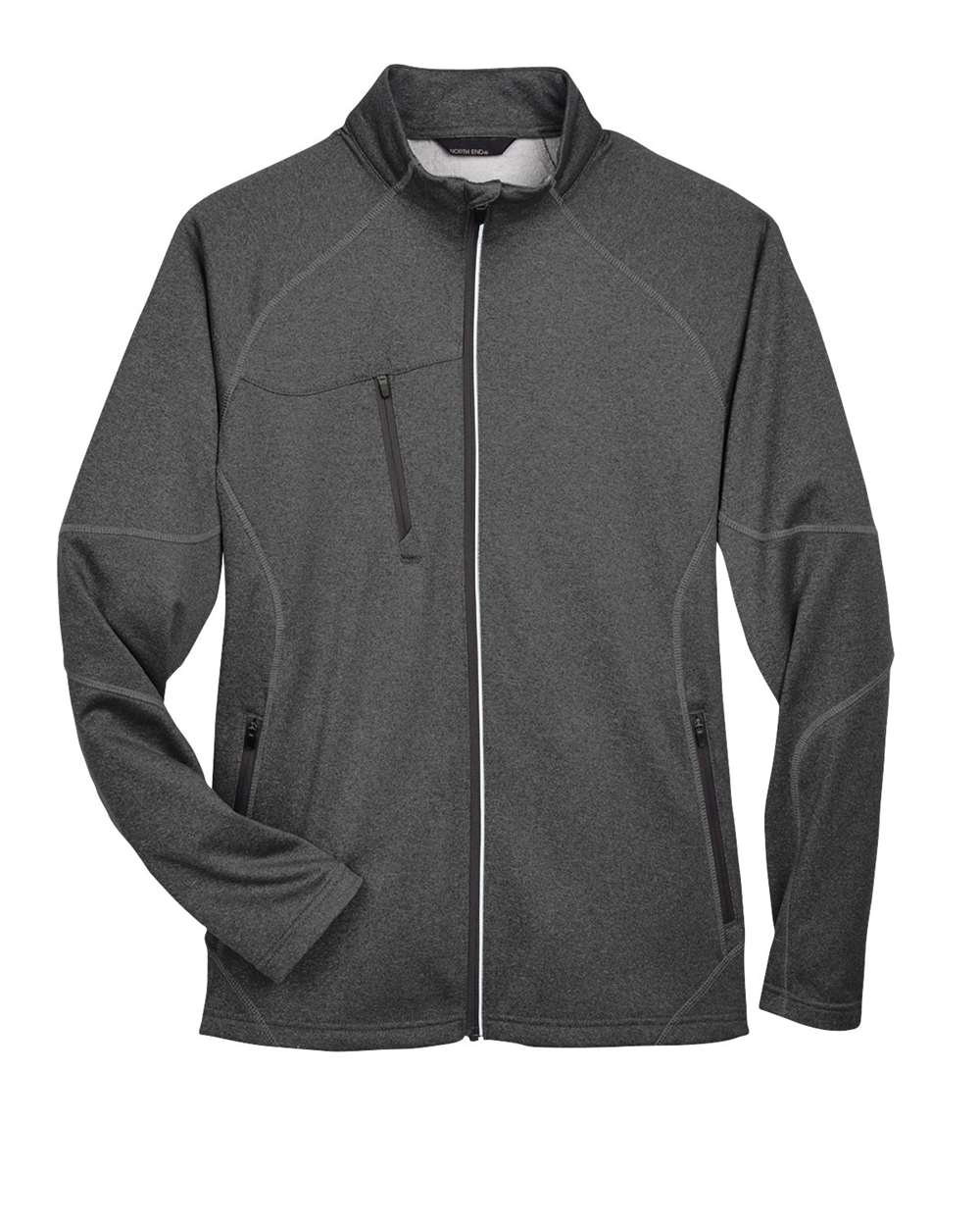 North End Men's Gravity Performance Fleece Jacket - Carbon Heather