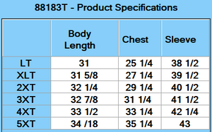 CORE365 Men's Tall Techno Lite Motivate Unlined Lightweight Jacket - Specs