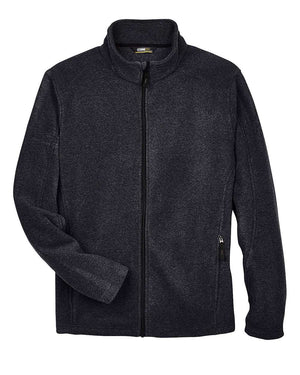 CORE365 Men's Tall Journey Fleece Jacket - Heather Charcoal