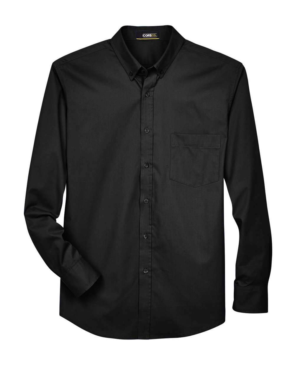 CORE365 Operate Long Sleeve Twill Shirt (Men's) - Black