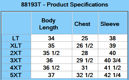 CORE365 Men's Tall Operate Long-Sleeve Twill Shirt - Specs