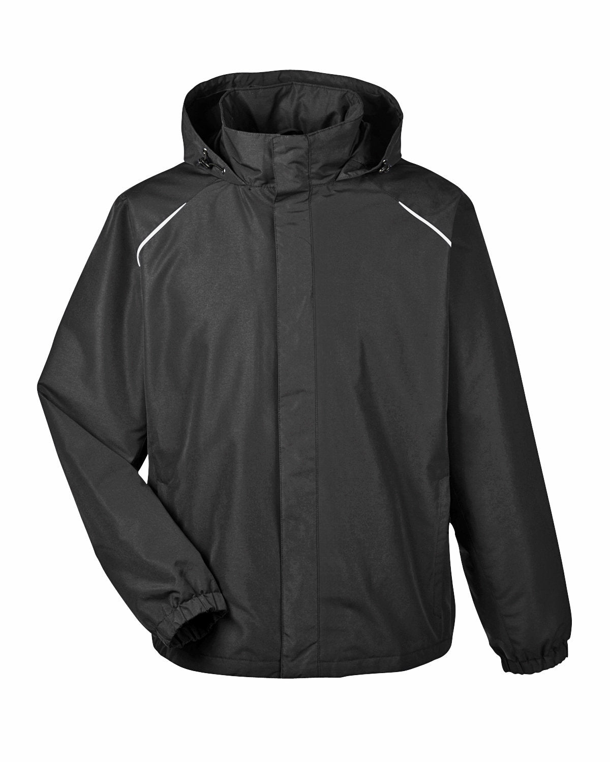 Core365 Men's Tall Profile Fleece-Lined All-Season Jacket - Black
