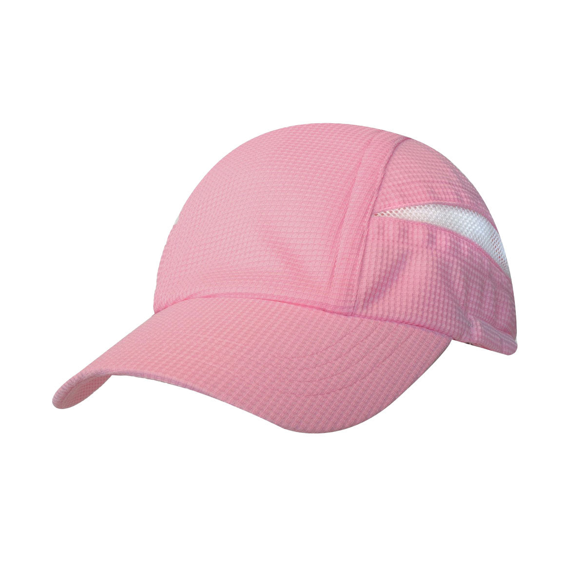 Super light weight performance running cap w/ elastic & toggle / solid - Custom Embroidered - Pink