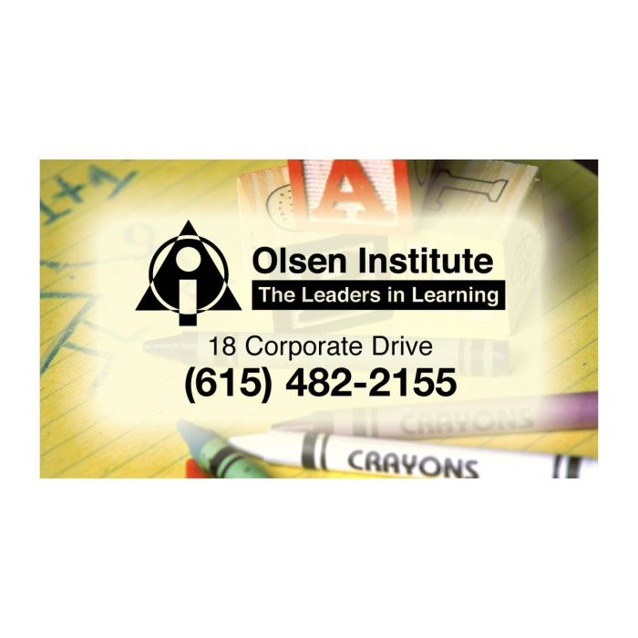 Business Card Magnet - Crayons