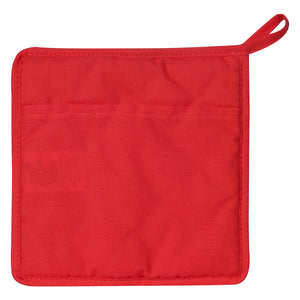 Quilted Cotton Canvas Pot Holder - Red
