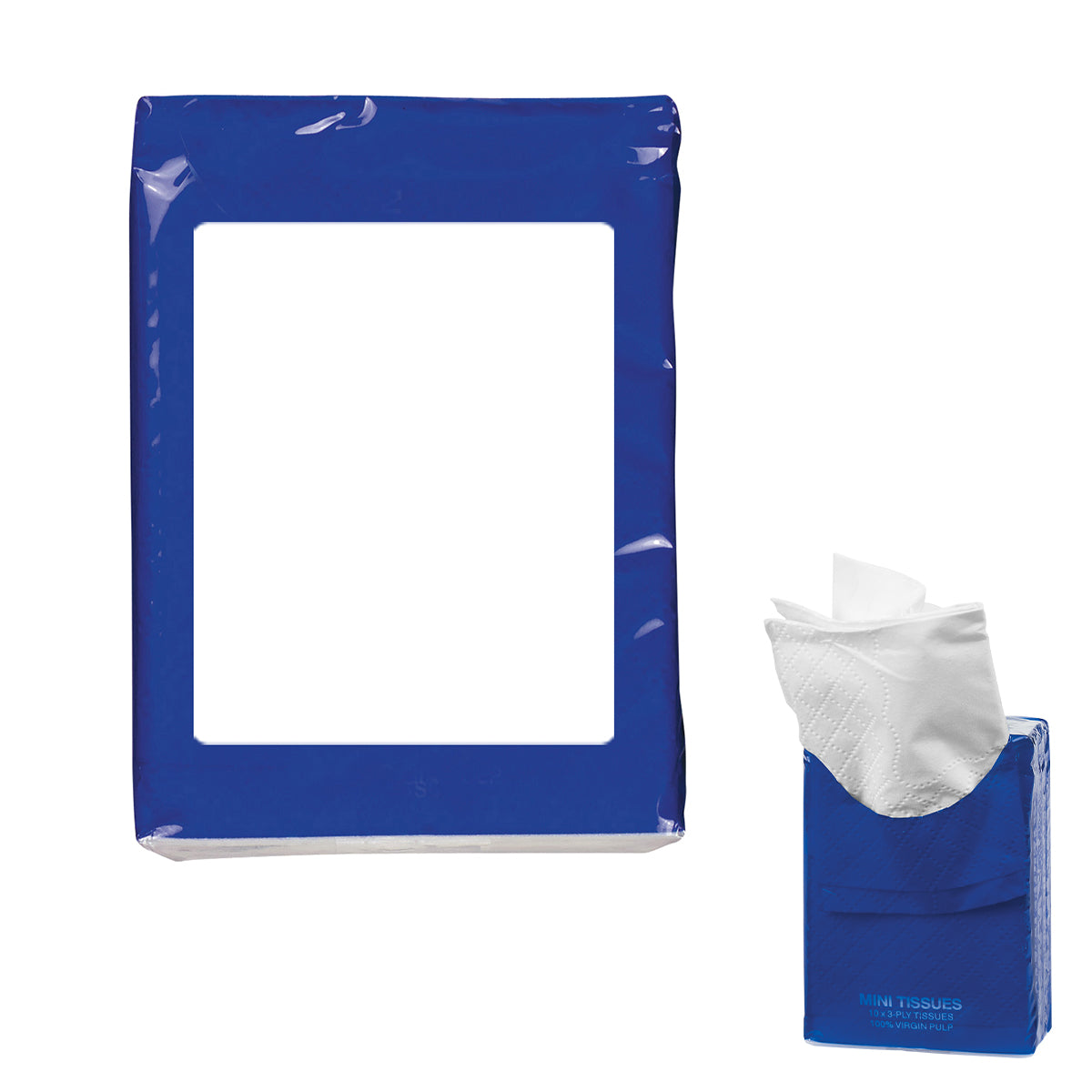 Mini Tissue Packet - Blue