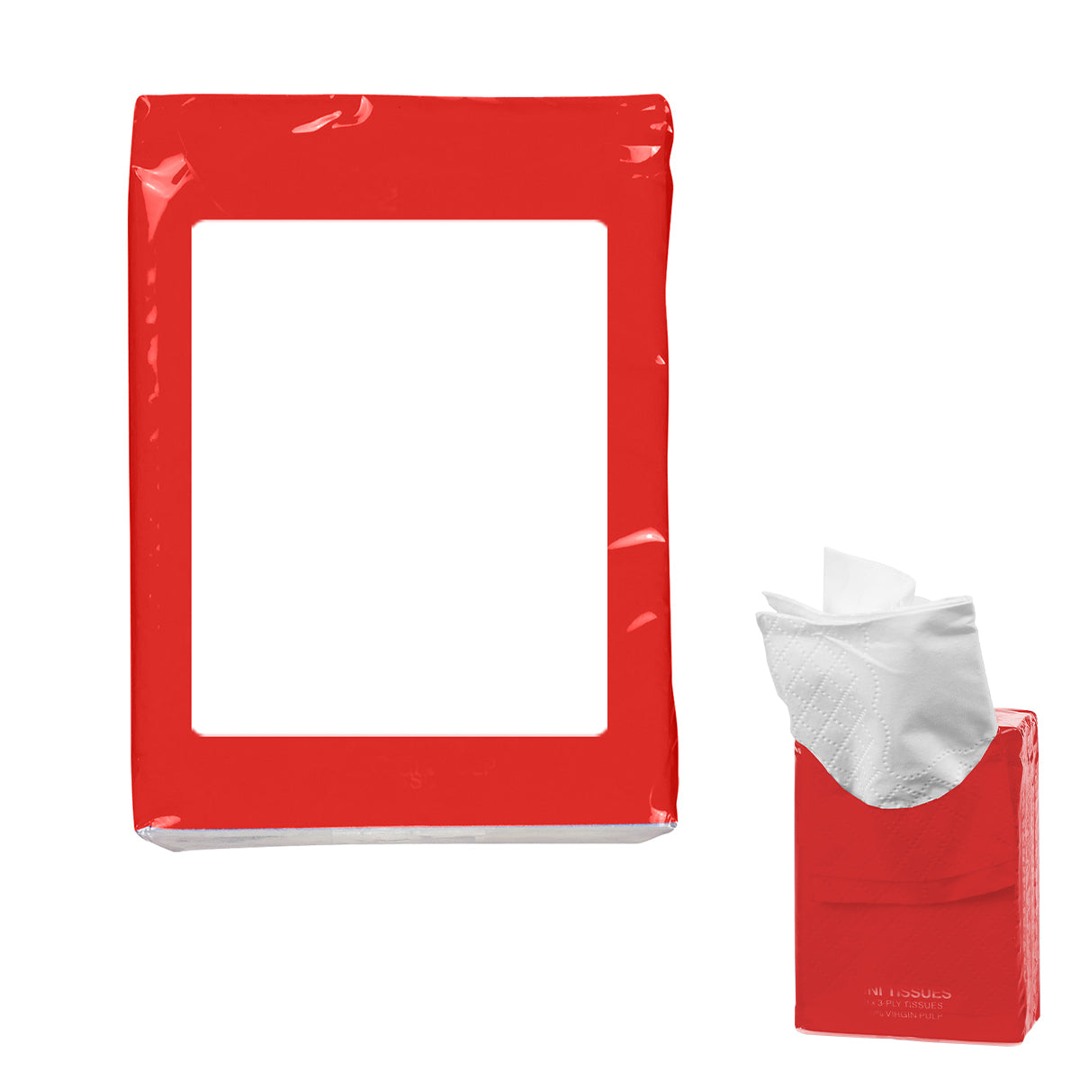 Mini Tissue Packet - Red