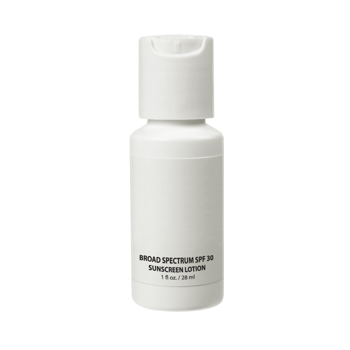 1 Oz. SPF 30 Sunscreen Bottle - White