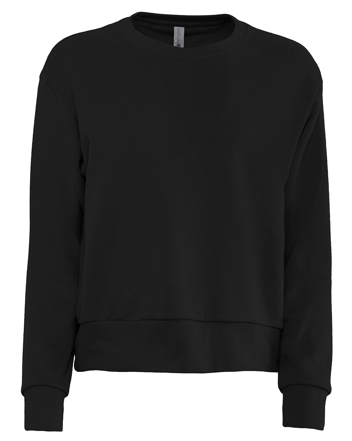Next Level Apparel Ladies' Laguna Sueded Sweatshirt - Black