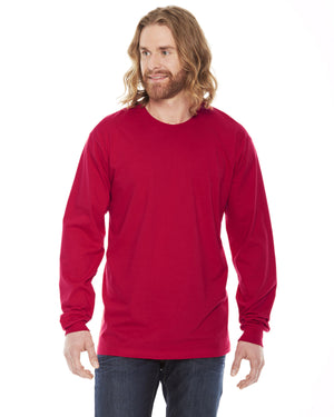 Unisex Fine Jersey Long-Sleeve T-Shirt - Red