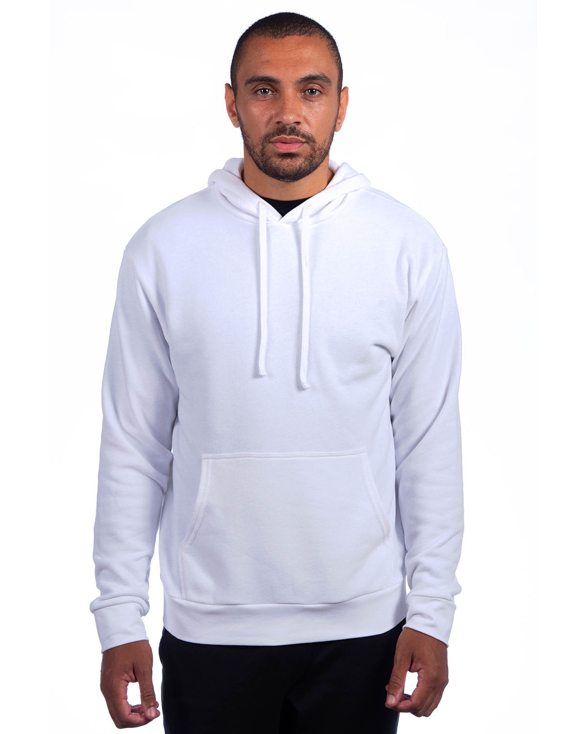 Next Level Apparel Adult Sueded French Terry Pullover Sweatshirt - White