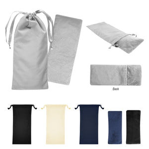 Eye Pillow With Polyester Drawstring Pouch - Gray/Natural